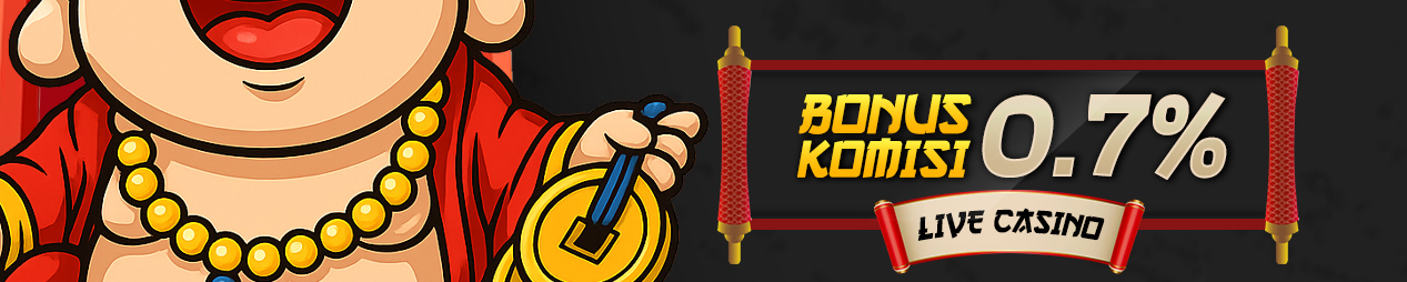 BONUS ROLLINGAN KHUSUS LIVE CASINO 0.7%